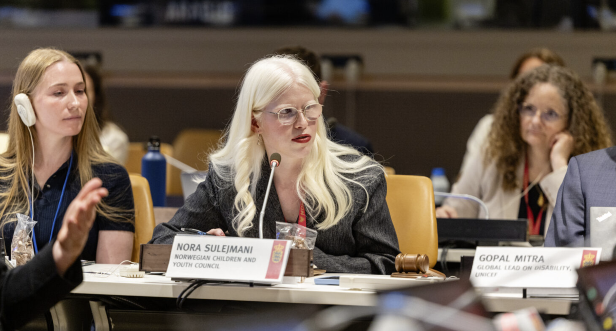 Picture of three participants at the Nordic side event at UN COSP19 in June