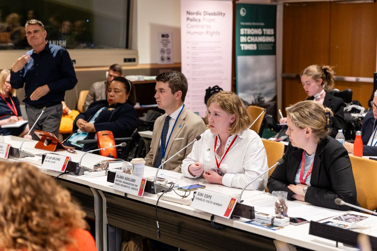 Youth representatives at the side event at COSP19 in New York