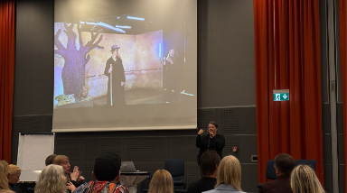 Screen at the Deafblindness conference