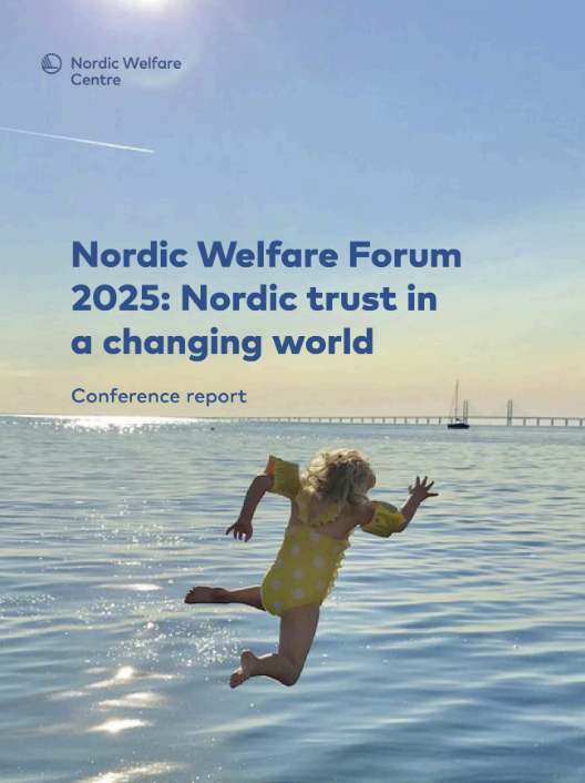 Cover of the new report with a young girl jumping into water for a swim