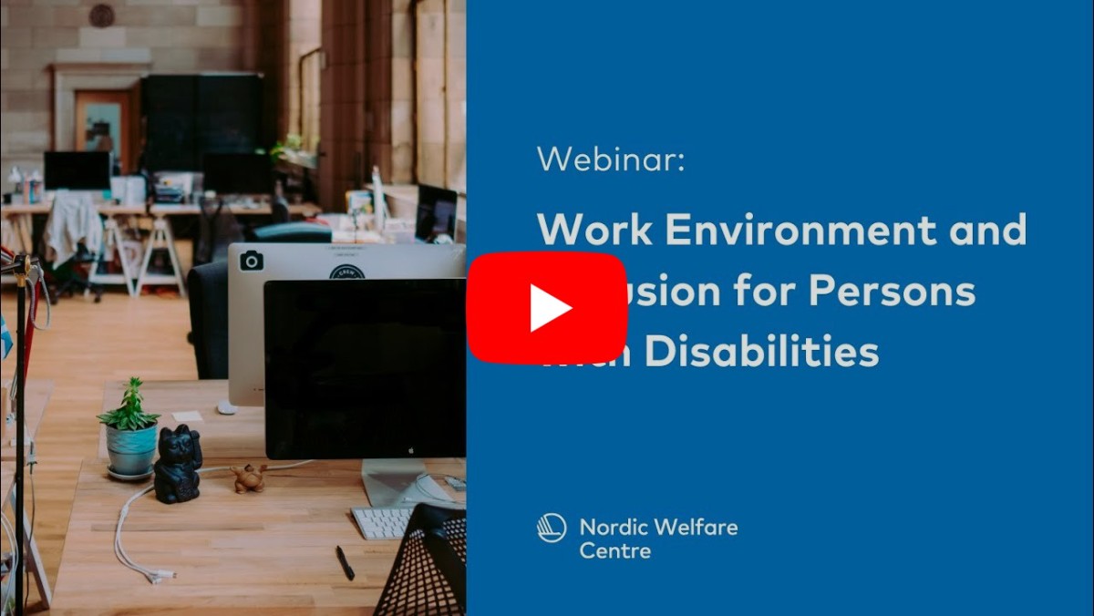 Wbinar Work environment and inclusion for persons with disabilities